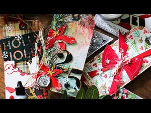 Look! 3 Tim Holtz Christmas Tags for Your Holiday Gifts! Studio Monday with Nina-Marie