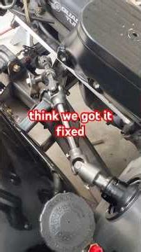 C10 rack and pinion steering linkage. My kid helping me out. #automobile # #powersteering #diy