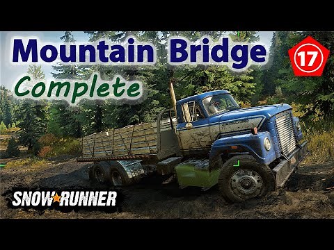 Snowrunner Gameplay – Complete task “Mountain Bridge” in Black River, Michigan – Fleetstar F2070A