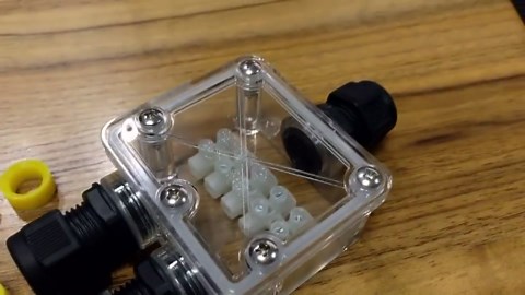 External Electric Junction Box Outdoor Waterproof IP68, 3-Way Plug Line External Electric Power Cord Boxes, M20 Coaxial Cable Connector Wire Range Ø3~12mm(0.12~0.26")