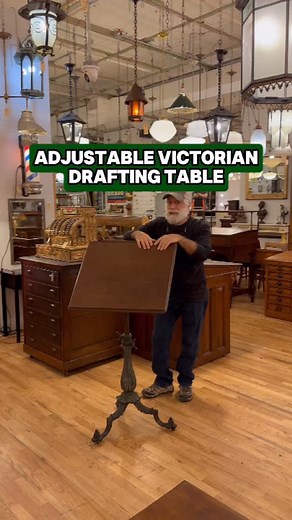 Fantastic adjustable drawing/drafting table in cast iron and black walnut with gorgeous foliage-like detailing on the base! Large work surface and easily adjustable. Give us a call or send us a message to purchase! 📍333 W 52 St., New York, New York 🌐ogtstore.com 🚛Shipping available everywhere 📐25 in. W x 21 1/2 in. D x Adjustable Height #oldegoodthings #antiques #antiquestore #antiqueshop #antiquefurniture #interiordesign #architecturalsalvage #adjustable #drawingtable #artist #artistfurnitu