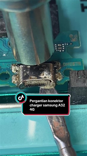 Pergantian konektor charger samsung A32 4G#teknisiworld #fypシ #servicepemula #tutorial #samsunga32