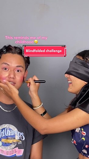 Do you wanna see more of these? #foreveryng #wecareyouglow #blindfoldedchallenge #viral_video