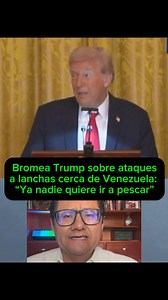 👉 🇺🇸 El presidente de #EEUU, Donald Trump, bromeó sobre los ataques llevados a cabo por las fuerzas estadounidenses cerca de las costas de #Venezuela 🇻🇪. “De hecho nadie quiere ir a pescar. Nadie quiere ir a ningún sitio cerca del agua. Puede que tengan un barco precioso, pero más les vales deshacerse de él, porque les pone muy nerviosos salir al agua. Ha sido increíble”, expresó Trump ante ejecutivos corporativos y empresarios. Aseguró que antes había muchos estupefacientes que llegaban po