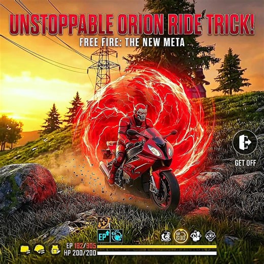 Free Fire New Glitch 😳 Orion Bike Ride Secret Trick Nobody Knows!#fftricks#freefiretips