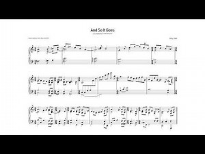 And So It Goes - Fred Hersch transcription
