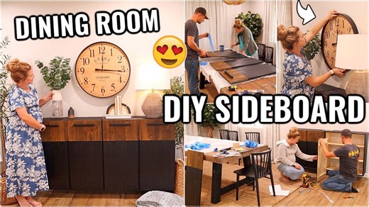 DIY Dining Room Sideboard!😍 | BUILDING A SIDEBOARD