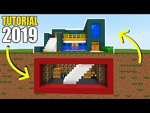 Minecraft Tutorial: How To Make The Ultimate Modern House 2019 (Hidden Underground Base)