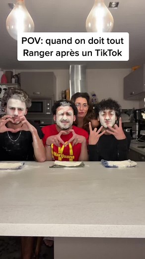 Humorous Moments in the Kitchen: Post-TikTok Cleanup