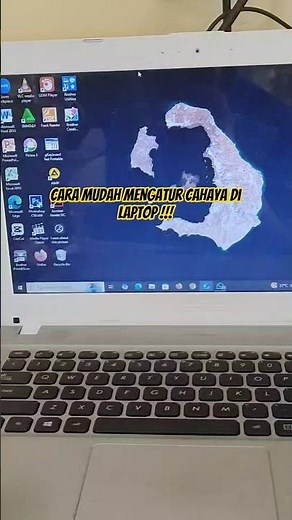 Cara mudah mengatur cahaya di laptop #tutorial #cara #tipsandtricks #fypage