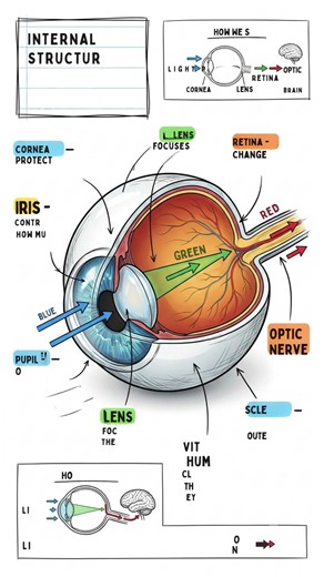 Internal Structure of the Human Eye | Parts of the Eye Explained | Science for Kids