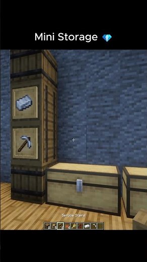Mini Storage in MINECRAFT #shorts
