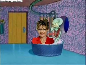 sarah palin drops by squidward's house