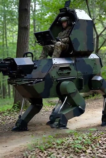 U.S.quad walker weapon in testing #fourleggedrobot #automatic #robotdogs #robotdogs #ai #4krobot