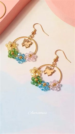 3.8K views · 69 reactions | DIY Hoop Beaded Earrings #handmade #AmaZing #diy | Art & Craft | Facebook