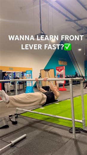 Front lever tutorial🔥🤩 #calisthenics #gym