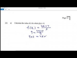 functions question CSEC maths january 2020 paper 2