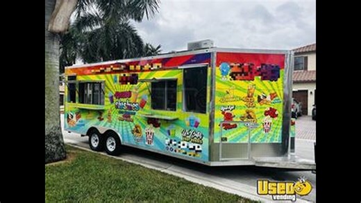 Fully Licensed - 2022 8.5' x 20' Street Fair and Carnival Concession Trailer for Sale in Florida!