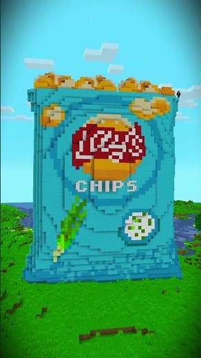 Chips Build Battle Challenge 💀 #shorts #minecraft #minecraftbuilding