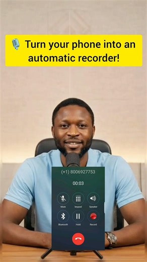 ENABLE AUTO CALL RECORDING ON YOUR PHONE NOW! 🔥 #youtubetips