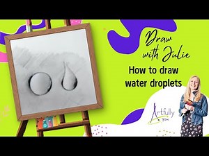 How to draw water droplets, super easy for beginners!