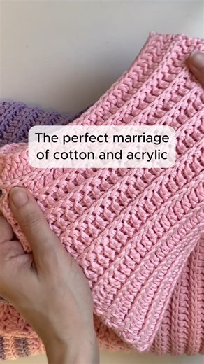 Red Heart With Love Better Half is the newest yarn in our family! Its a 50% acrylic 50% cotton blend that's perfect for any season. Shop the yarn: https://bit.ly/47Fohn2 | Red Heart Yarns