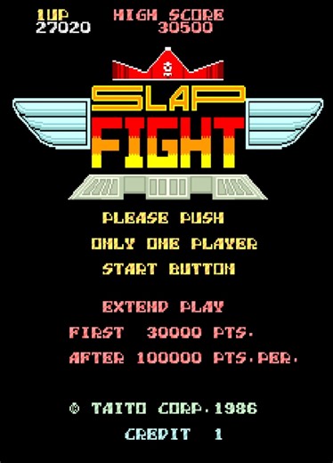 It's the year 2059. The Allied League of Cosmic Nations (ALCON) needs a fighter pilot to fly their SW475 space fighter against an army of invading aliens. Slap Fight would later go on to influence development of Truxton and Grind Stormer. #slapfight #Taito #toaplan #RetroGaming #alcon | Classic Replay