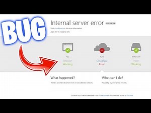 Internal Server Error | Cloudflare is Down | Error Code 500