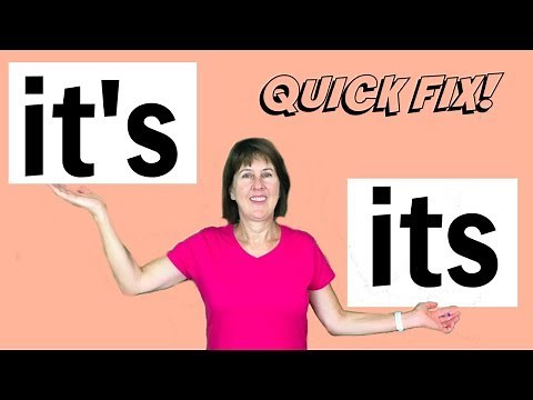 it's or its | What is the difference? - English grammar lesson