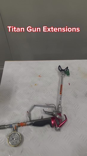 With lengths spanning from 5'' to 30'', our new gun extensions put better results at any height within reach. #paintingtools #propainters #paintinghacks #titansprayer