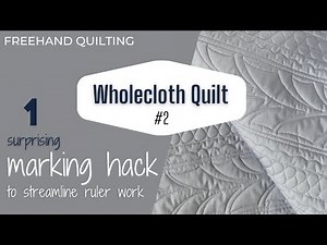 "Secret Practice" Border Designs on This Charming Wholecloth Quilt!