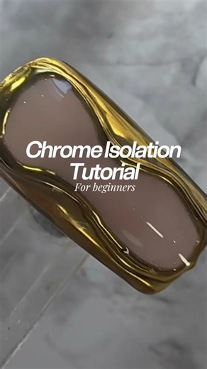 The ONLY Chrome Isolation Tutorial YOU NEED TO WATCH! ✨ #howto #chromenails #nailtutorial #nailart