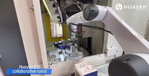 Huayan Robotics on Instagram: "🤖 Huayan Robotics E10 Cobot + 2D Vision: Seamless CNC integration with automatic programming. 📸 Automated imaging 📦 Material loading & unloading ⚙️ Precision machining 🔁 Finished-part handling — end to end. 💪 Built for harsh factory environments IP66 protection. Oil mist. Heavy noise. No problem. 🚀 365-day lights-out CNC production One operator. Multiple robots. 📈 Up to 60% higher unmanned production efficiency. Smarter CNC automation starts here. #Industria