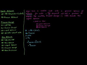 Calculating a Finance Charge, Unpaid Balance method, 7.2 Notes