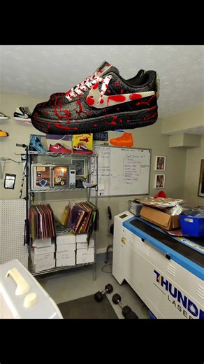 7.6K views · 90 reactions | I bake different. ☝Thermoforming the acrylic makes the plastic form to the shoes natural shape before cooling. | Shoe Baker ATL | Facebook