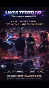 Join us today! UnfilteredRP #gta #gtaonline #music #rap #edit #gtav #gta5clips #fivem #unfilteredrp