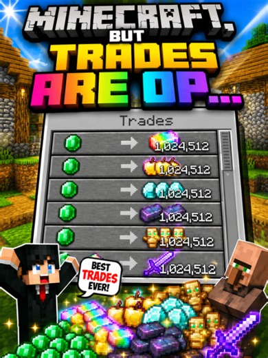 Minecraft But Trades Are OP - Best Trading Strategies (Part 1)