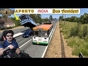 APSRTC Bus Accidents Buses Convoy Funny Races ETS2 with Logitech g29 Steering