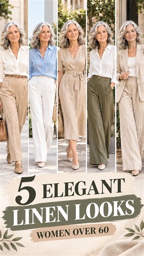 5 Elegant Linen Outfits Women Over 60 Can Wear in Style | Fashion Over 60