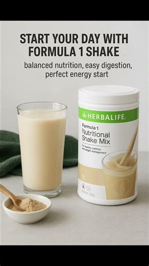 Start Your Day with Herbalife Formula 1 Shake | Balanced Nutrition for Perfect Energy #health #short