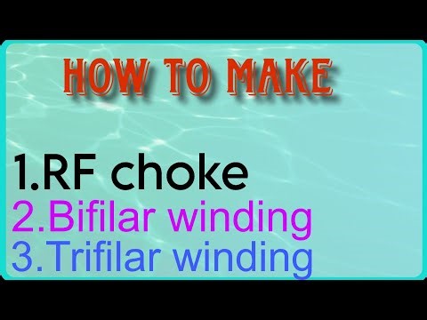 Making of Bifilar ,Trifilar winding and RF choke #tech#technology#coilwinding