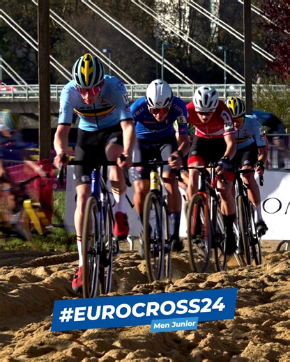 Let’s take a look back at what happened last year in Pontevedra. 🇮🇹 Mattia Agostinacchio claimed the Men Juniors European title with a powerful sprint! #EuroCross25 #cycling #cx #cyclocross #middelkerke #belgium | UEC - Union Européenne de Cyclisme