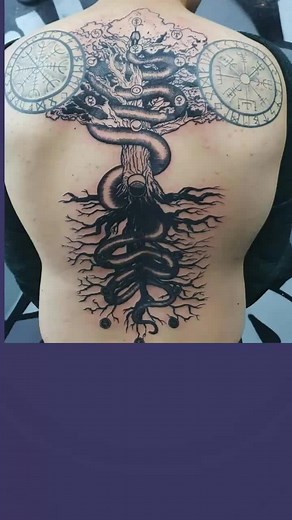 Yggdrasil tree tattoo meaning and design ideas #yggdrasil #yggdrasitree #yggdrasiltattoo #vikingtattoo #vikingtattoos #fyp #solidtv
