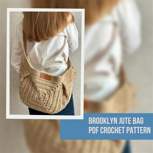 Crochet Jute Crossbody Bag Pattern: Beginner-friendly Sling Tote (PDF Pattern) - Etsy