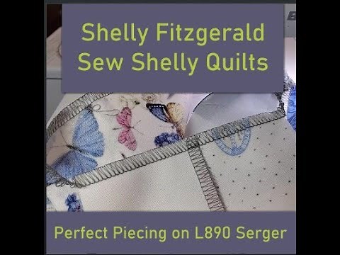 Serger Piecing a quilt with a BERNINA L890