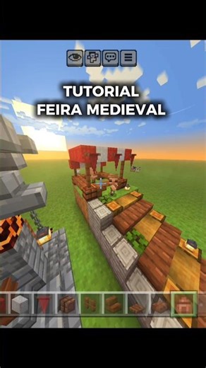 Minecraft build tutoria feira medieval
