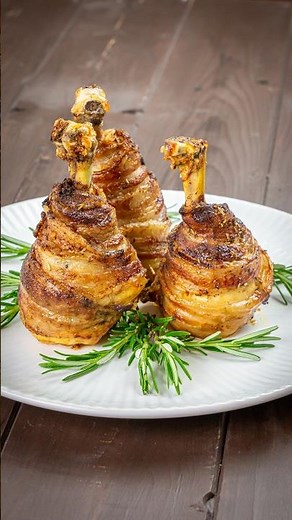FUSI DI POLLO CON PANCETTA IN FRIGGITRICE AD ARIA