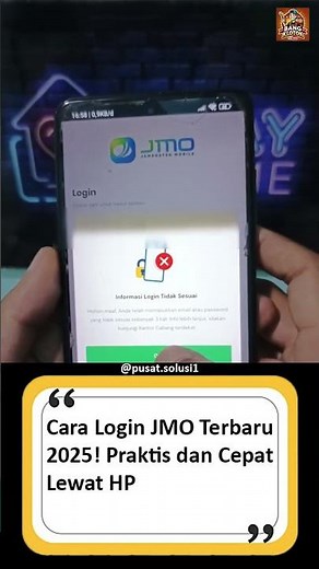 Cara Login JMO Terbaru 2025! Praktis dan Cepat Lewat HP