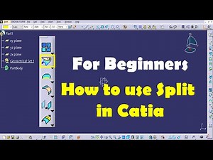 How to use split command in Catia for Beginners #cad #catia #catiav5