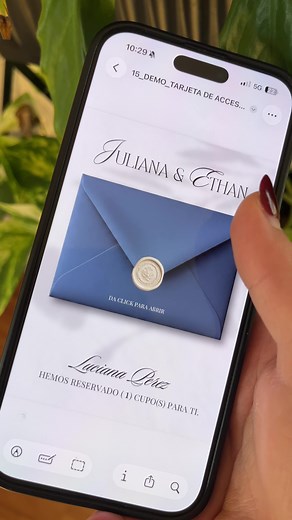 Invitación Digital Editable para Bodas en Canva